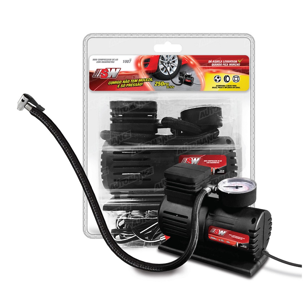 Mini Compressor de Ar 12V30W SW SW1007