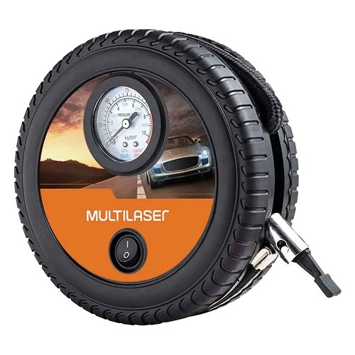 Mini Compressor de Ar Roda 12V150Psi Multilaser AU615