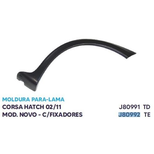 Moldura da Caixa de Roda traseira lado esquerdo KJ J80992