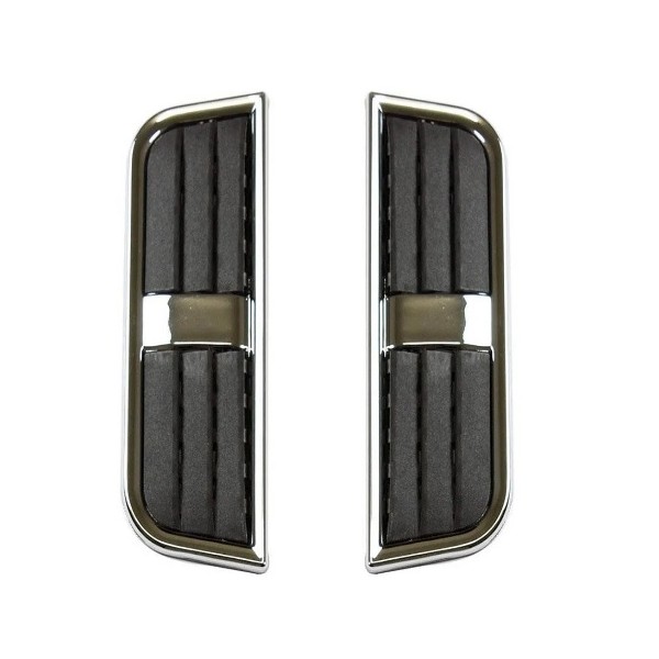 Moldura da Entrada de Ar Decorativa (Par) Cromada Shek Parts 016002