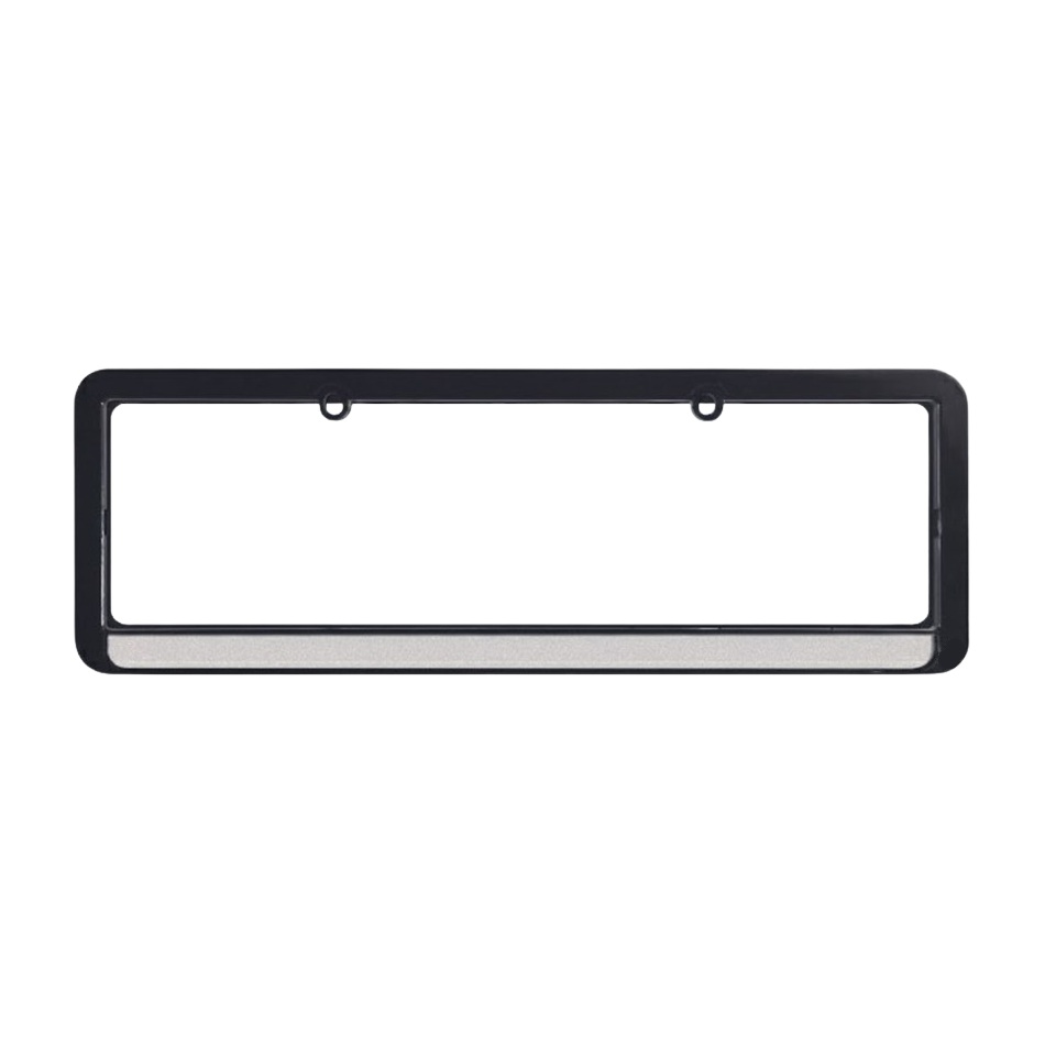 Moldura de Placa cor Preta Refletiva Par P2 Acessórios Automotivos MPR