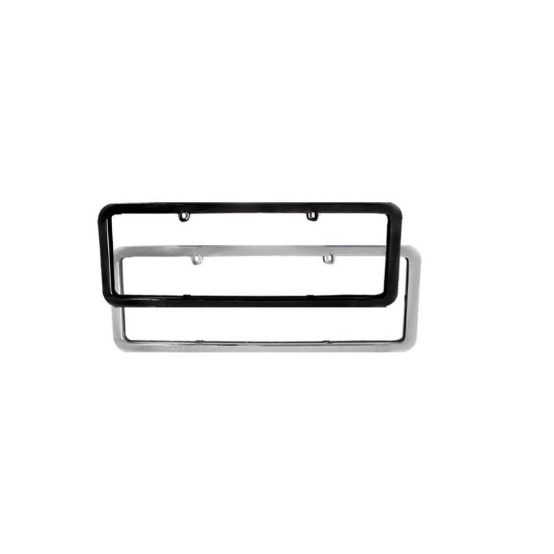 Moldura de Placa Liso Preta Par Estamparia Paulista T051