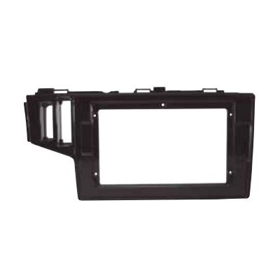Moldura de Som 1/2 Din Black Piano 2 Furos Ludovico 7205B