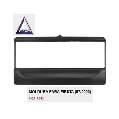 Moldura de Som 1 Din Preta Ludovico 7012