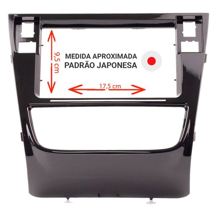 Moldura de Som 2 Din Black Pianno Expex EPX324