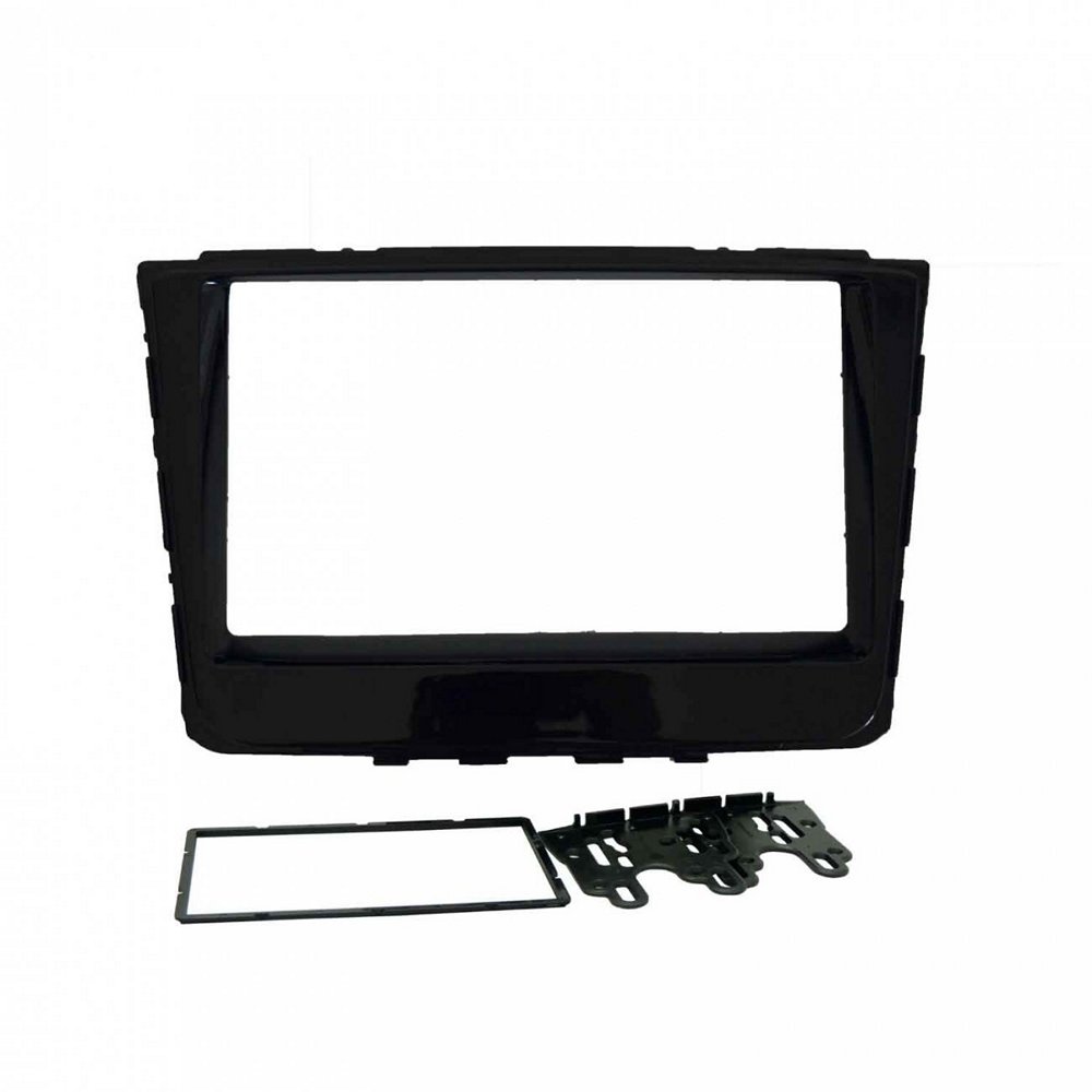 Moldura de Som 2 Din Black Piano Fiamon Sound 4002