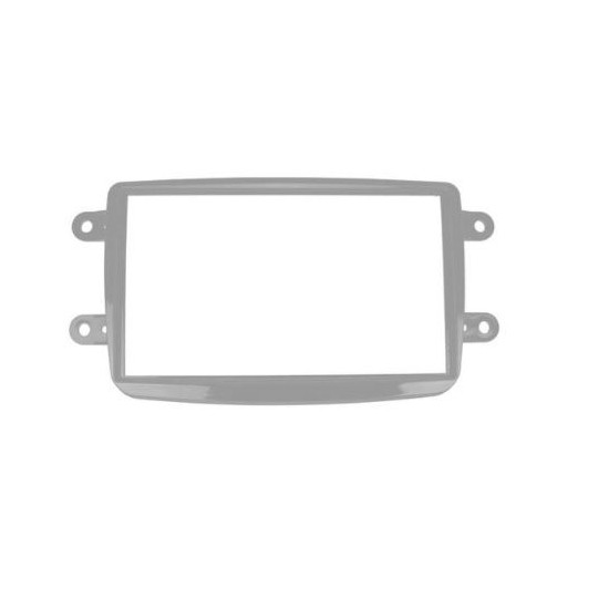 Moldura de Som 2 Din Prata Chinês Ludovico 7160T