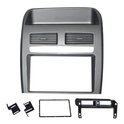 Moldura de Som 2 Din Prata Fiamon Sound 4023