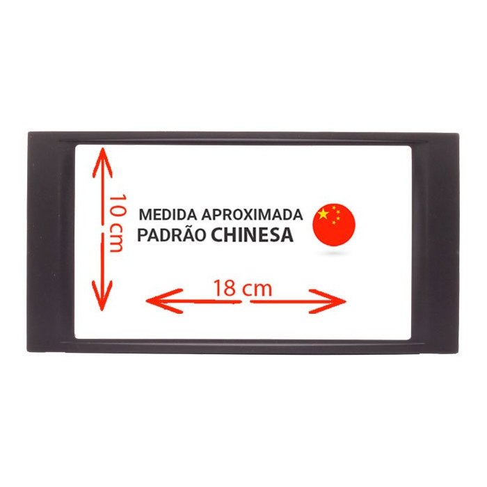 Moldura de Som 2 Din Preta Expex EPX174