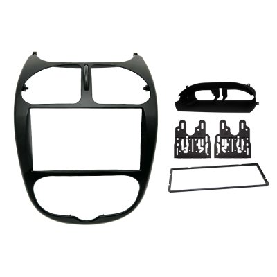 Moldura de Som 2 Din Preta Fosco Chinês/Japonês Fiamon Sound 4273
