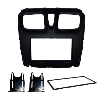 Moldura de Som 2 Din Preta Fosco Fiamon Sound 3325