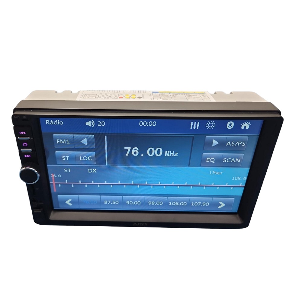 Multimídia Universal Mp5 7 Pol. 2 Din Rádio H Tech HT5023