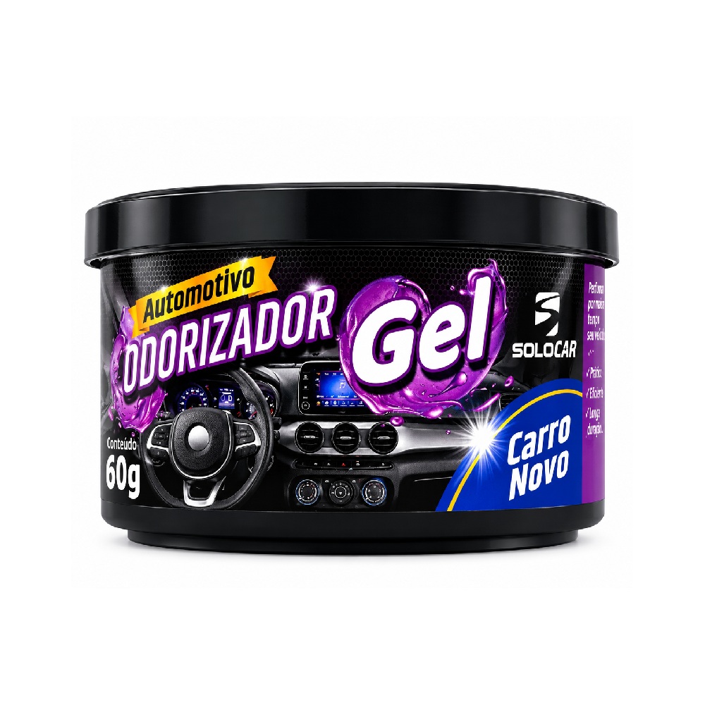 Odorizador em Gel Carro Novo (solocar) PL00653