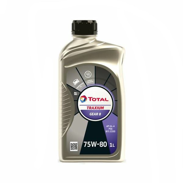 Óleo de Câmbio 75W80 Traxium Gear 8 Mineral 1 Litro Total Lubrificantes 214082