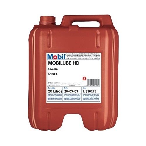Óleo de Câmbio 85W140 Gl5 Mobilube Hd Mineral 20 Litros Mobil 110978