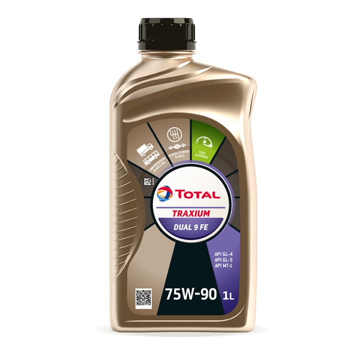 Óleo de Câmbio Traxium Dual 9 Fe 75W90 Sintético 1 Litro Total Lubrificantes 220534