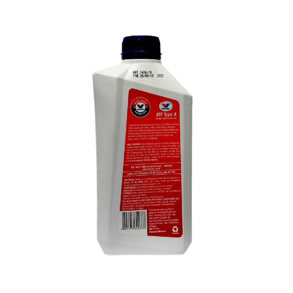 Óleo de Direção Hidráulica Tipo A Atf Type A Mineral 1 Litro Valvoline 451323, foto 2