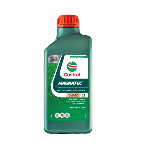 Óleo de Motor 0W30 C2 Magnatec Sintético 1 Litro Castrol 3442199