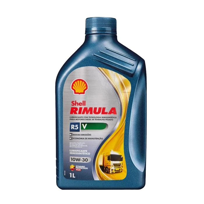 Óleo de Motor 10W30 Rimula R5 V Diesel Semi Sintético 1 Litro Shell 44419905