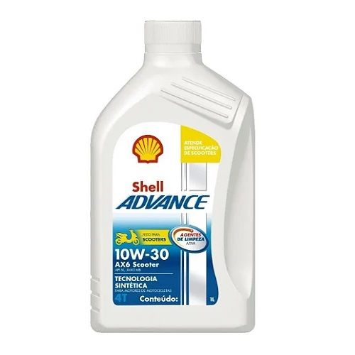 Óleo de Motor 10W30 Sl Ax6 4T Advance Scooter 1 Litro Shell 44763905
