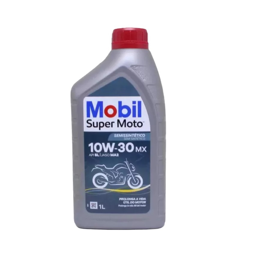 Óleo de Motor 10W30 Super Moto 4T Mx Semi Sintetic 1 Litro Mobil 123075