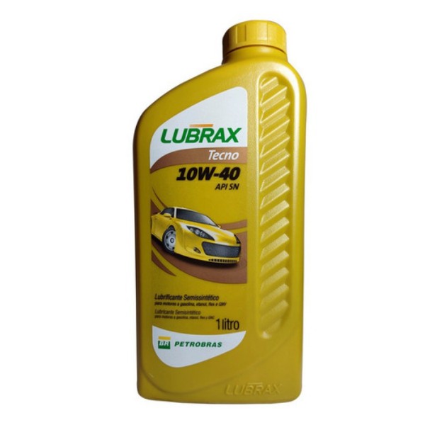 Óleo de Motor 10W40 Sn Lubrax Tecno Semi-Sintético 1 Litro Lubrax 01013653