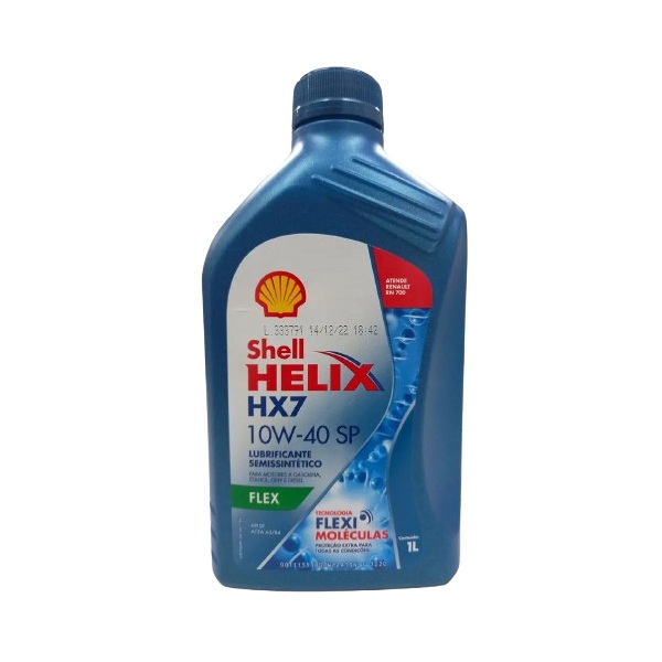 Óleo de Motor 10W40 Sp Helix Hx7 Semi Sintético 1 Litro Shell 41120905