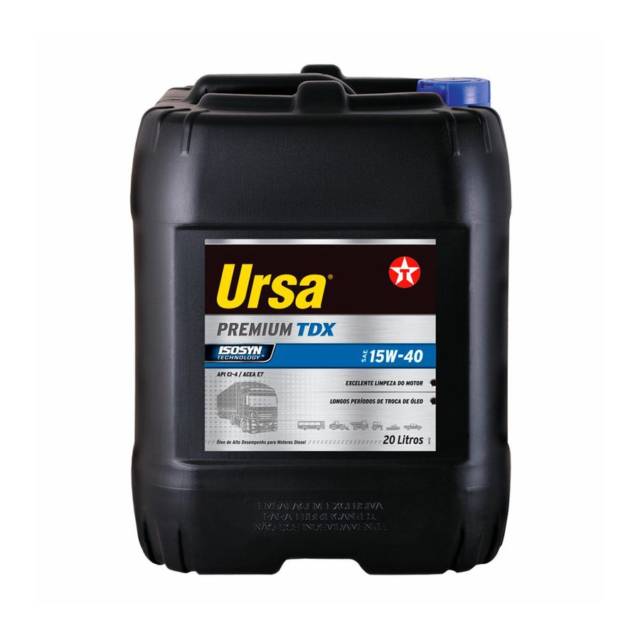 Óleo de Motor 15W40 Api CI-4Sl Ursa Premium Tdx 20 Litros Texaco 31401222