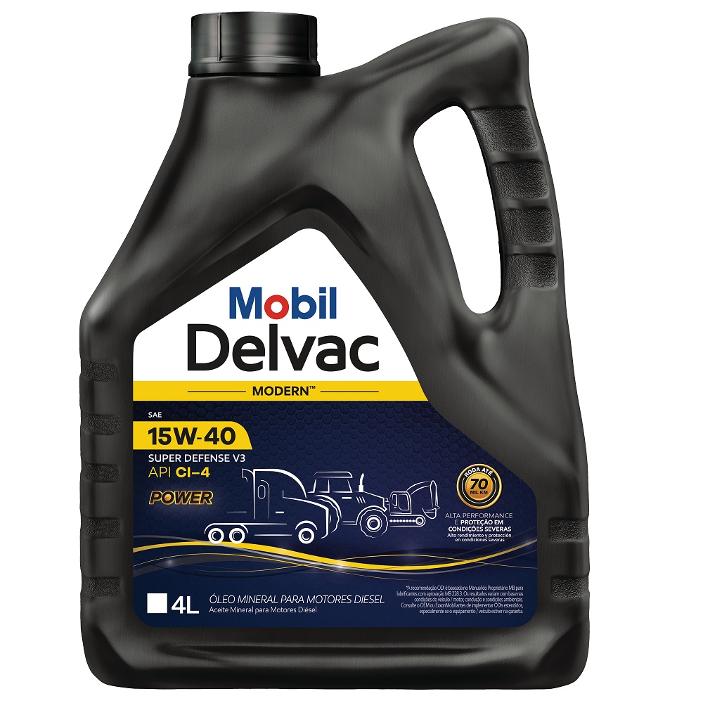Óleo de Motor 15W40 Ch-4 Delvac Modern Sd V3 4 Litros Mobil 123737