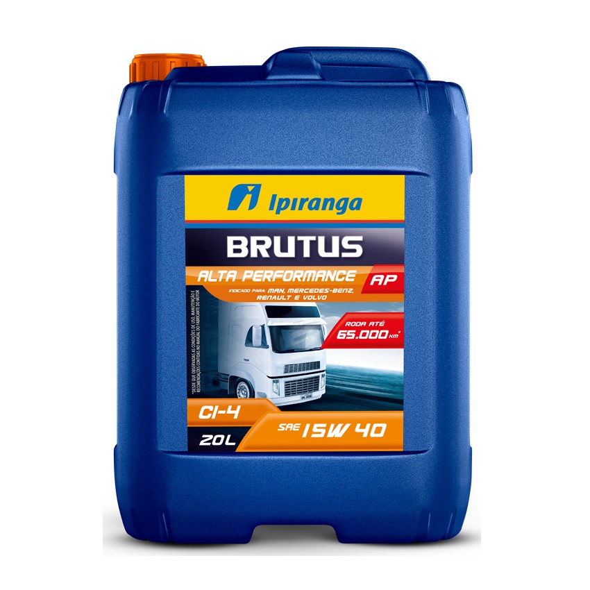 Óleo de Motor 15W40 CI4 Brutus Alta Performance Mineral 20 Litros Ipiranga 31236922