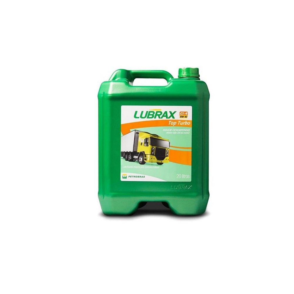 Óleo de Motor 15W40 CI4 Lubrax Top Turbo Mineral 20 Litros Lubrax 01002395