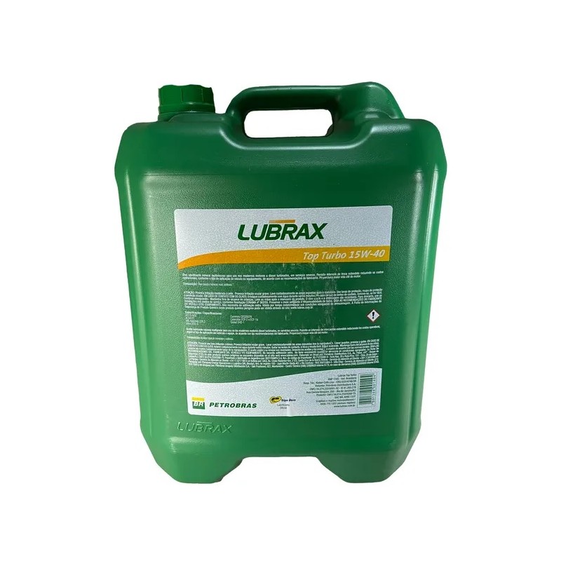 Óleo de Motor 15W40 CI4 Lubrax Top Turbo Mineral 20 Litros Lubrax 01002395, foto 2