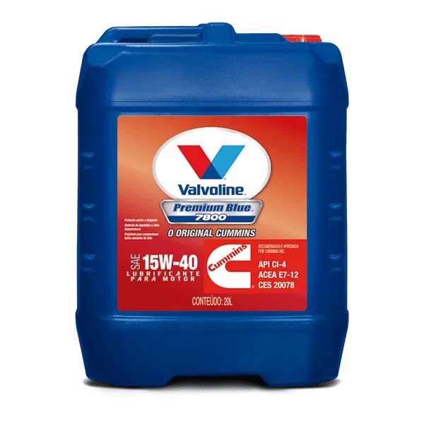 Óleo de Motor 15W40 Premium Blue 7800 20 Litros Valvoline 434123