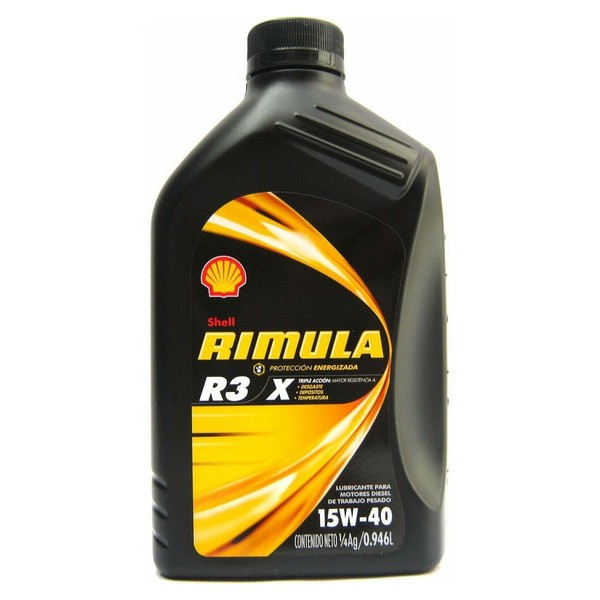 Óleo de Motor 15W40 Rimula R3 Extra Cl4 1 Litro Shell 44422905
