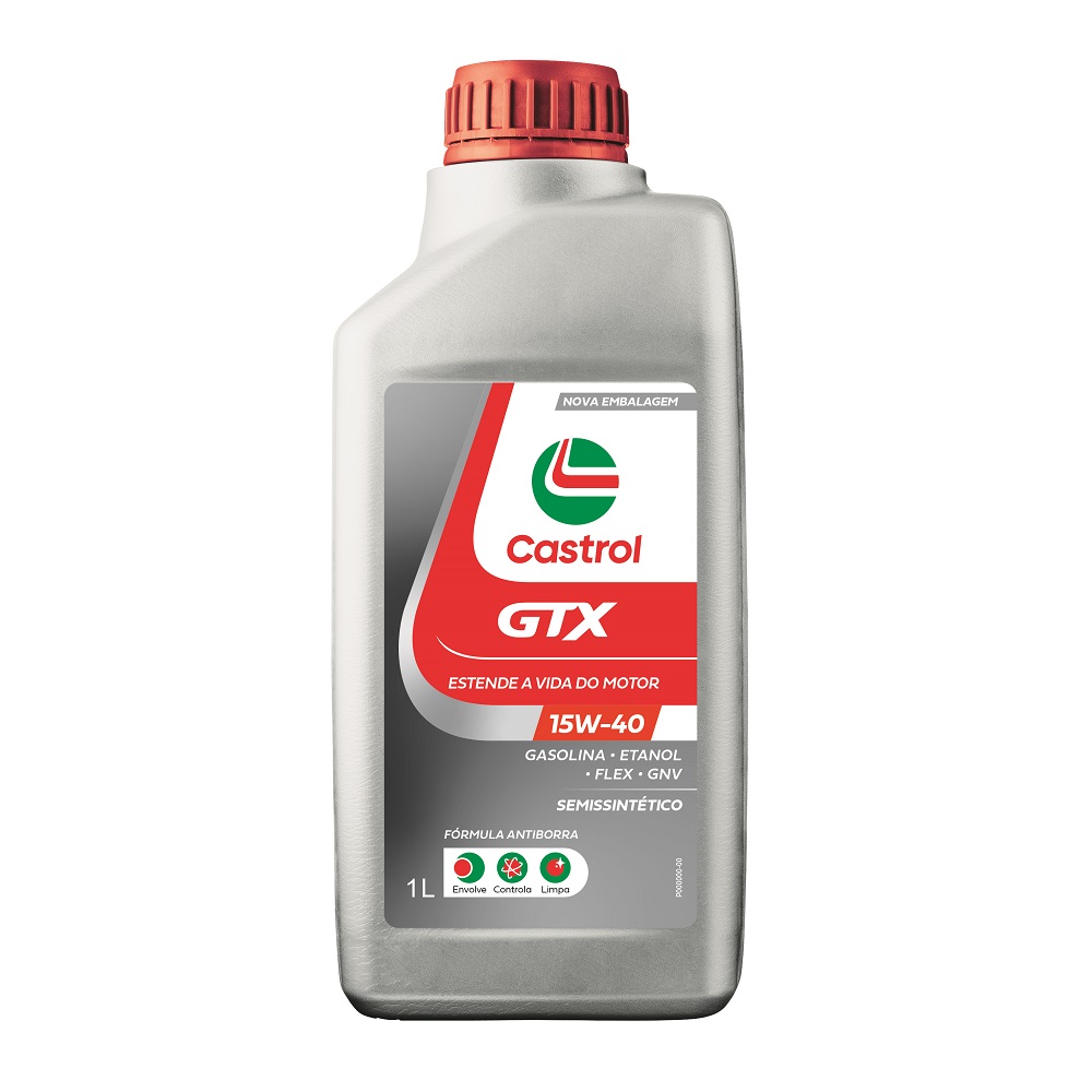 Óleo de Motor 15W40 Sl Gtx Ultraclean Semi Sintetico 1 Litro Castrol 3417898