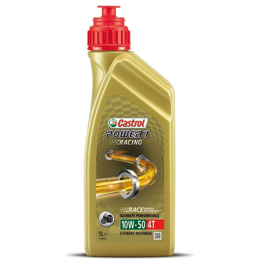 Óleo de Motor 4T 10W50 Api Sl Power 1 Racing Sintético 1 Litro Castrol 3438264