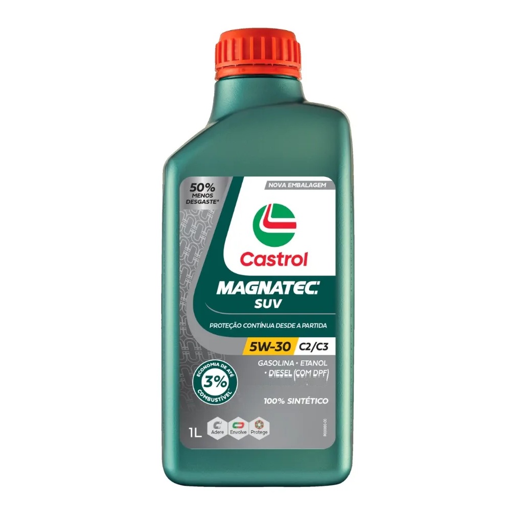 Óleo de Motor 5W30 Magnatec Suv Sintético C2/C3 1 Litro Castrol 3444088