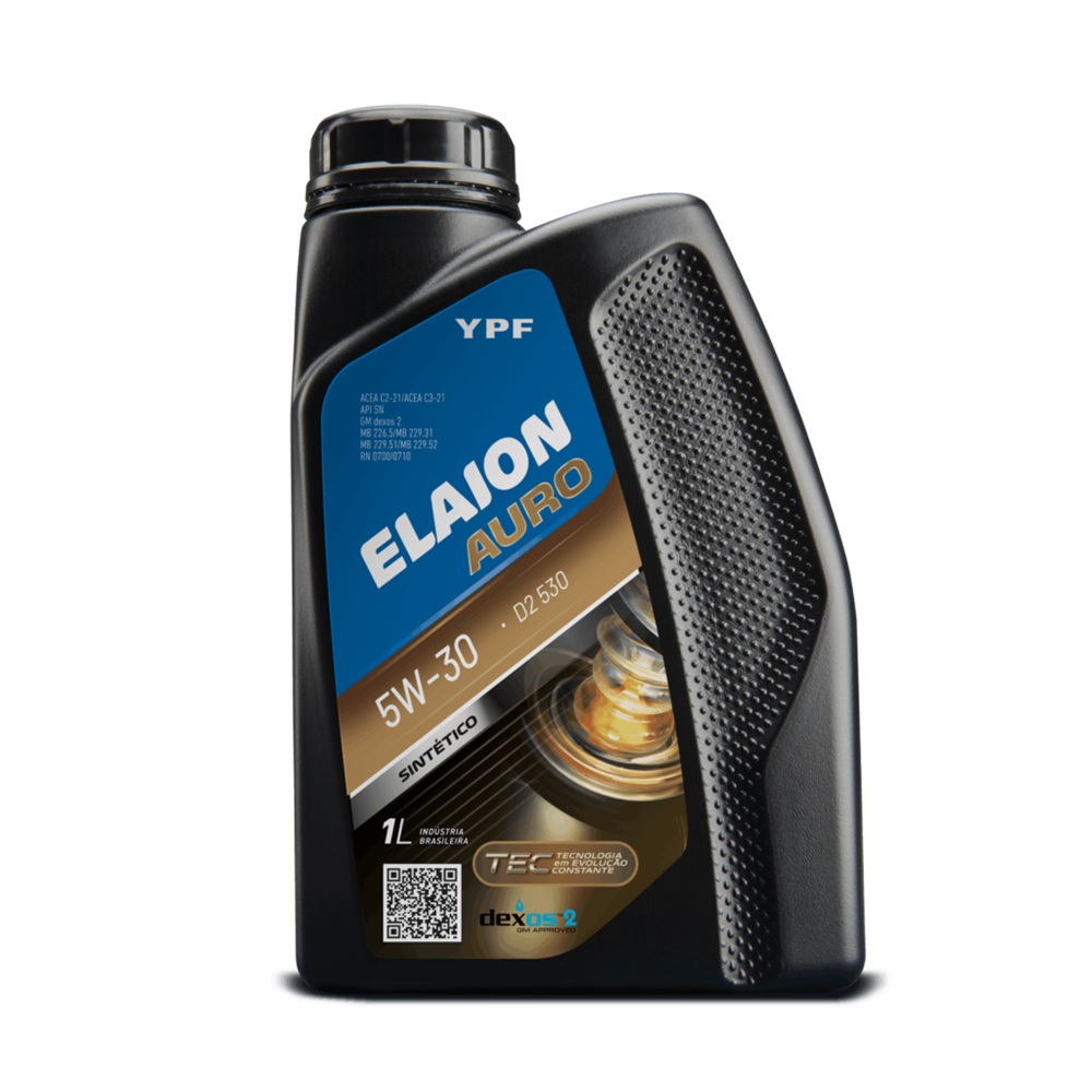 Óleo de Motor 5W30 Sn Elaion Auro D2 530 Sintético 1 Litro YPF 920496