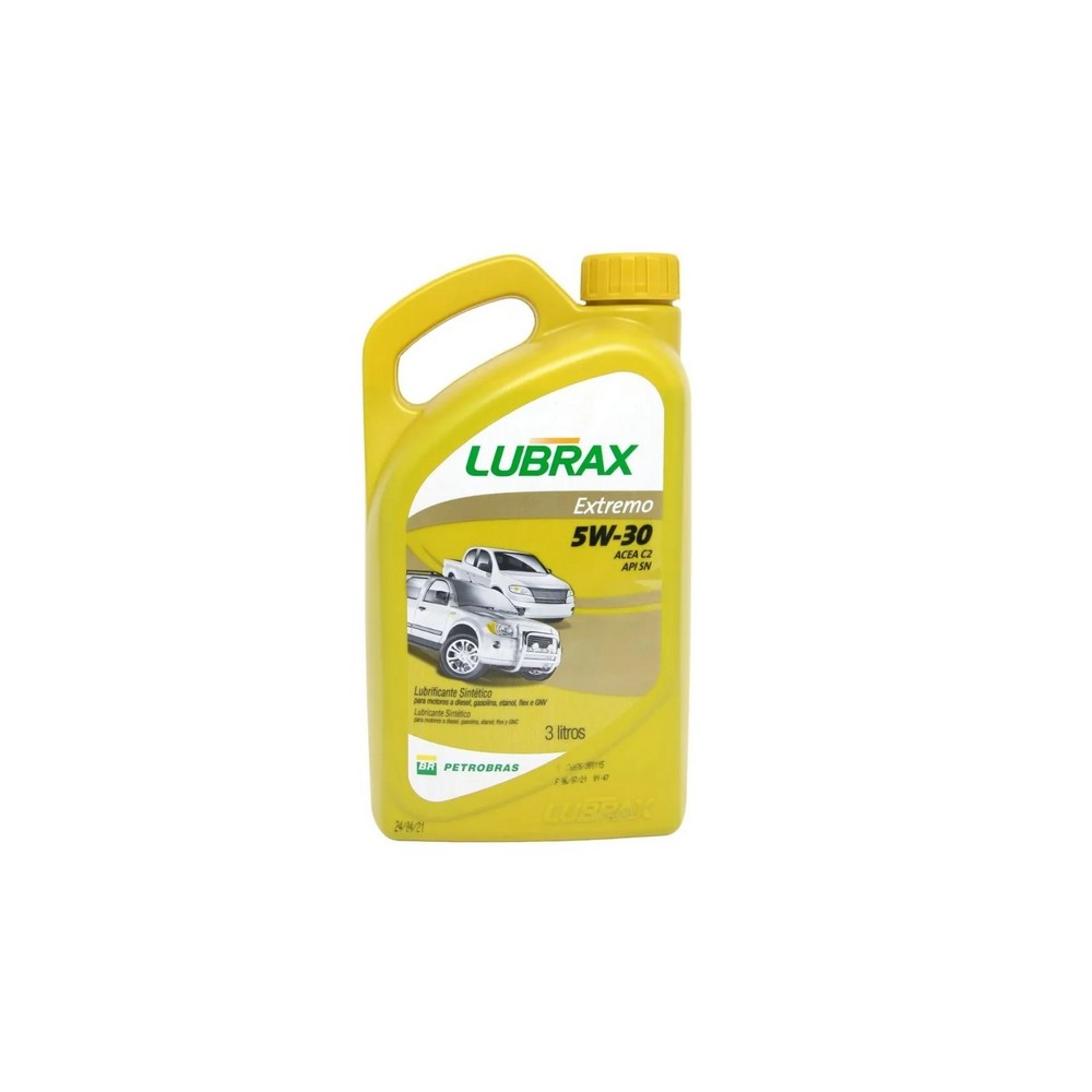 Óleo de Motor 5W30 Sn Sintético Lubrax Extremo 3 Litros Lubrax 1024040