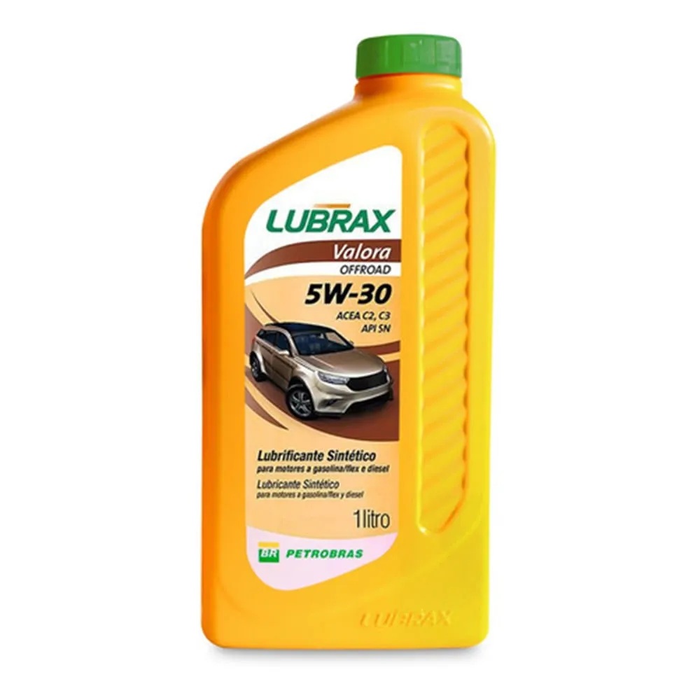 Óleo de Motor 5W30 Sn Sintético Lubrax Valora Offroad 1 Litro Lubrax 1024130