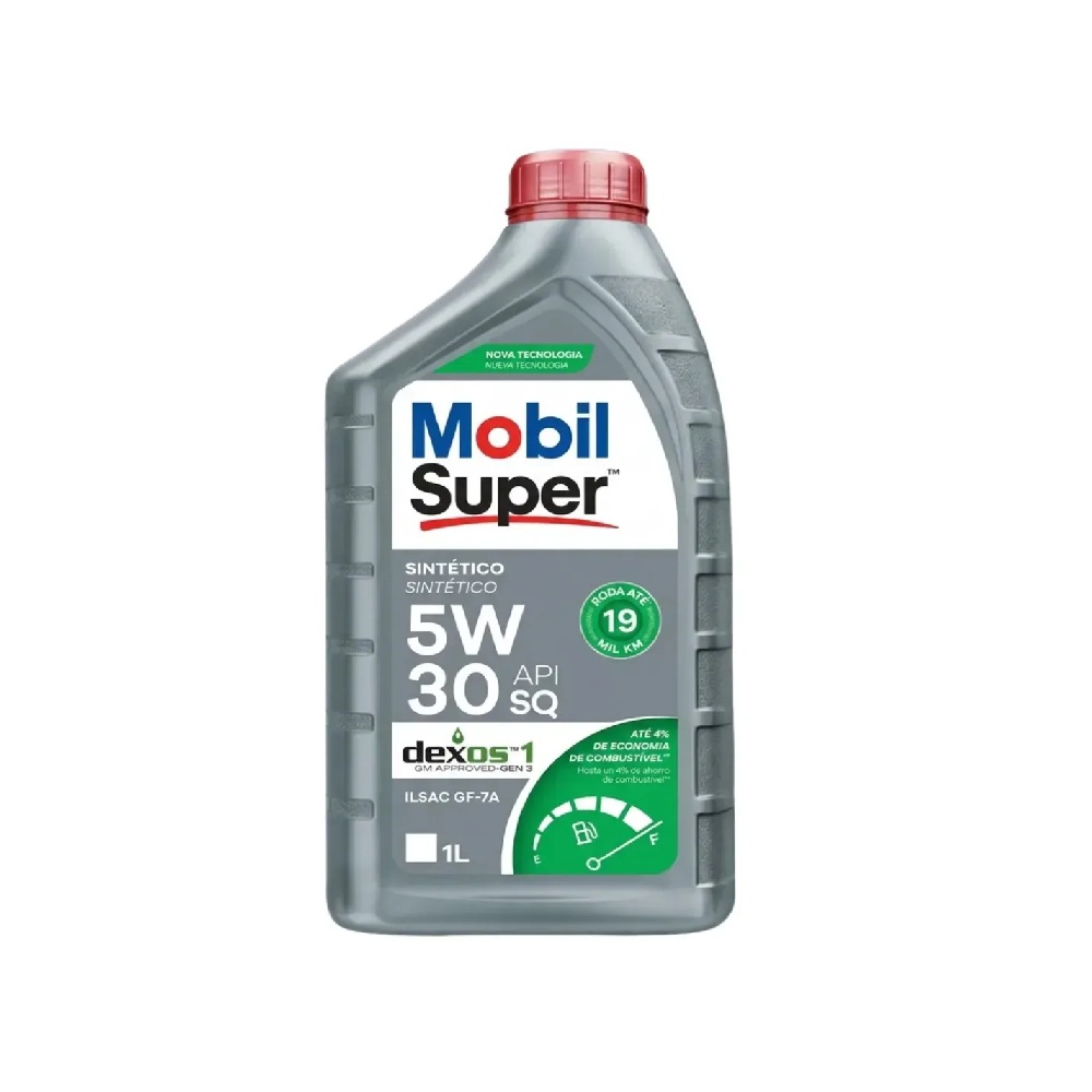 Óleo de Motor 5W30 Sq Mobil Super 3000 D1 Sintético 1 Litro Mobil 123889SQ
