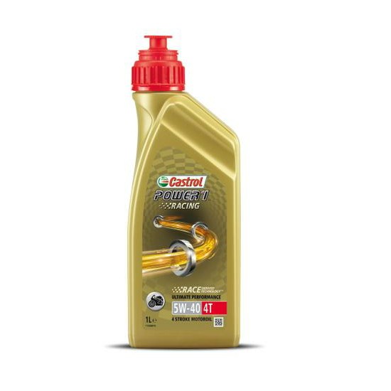 Óleo de Motor 5W40 Power 1 Racing 4t Sintético 1 litro Castrol 3438317
