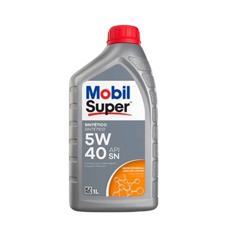 Óleo de Motor 5W40 Sn Super 3000 Sintético 1 Litro Mobil 123573