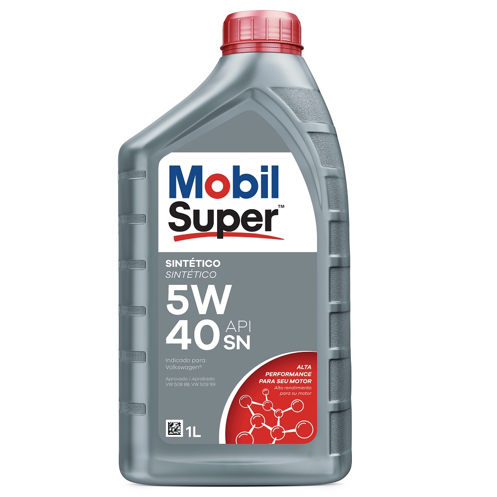 Óleo de Motor 5W40 Sn Super X5 Sintético 1 Litro Mobil 123049