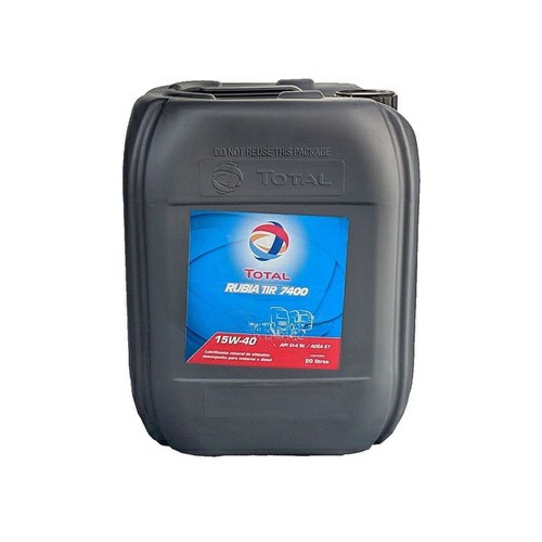 Óleo de Motor Diesel 15W40 Rubia Tir 7400 Mineral 20 Litros Total Lubrificantes 176470