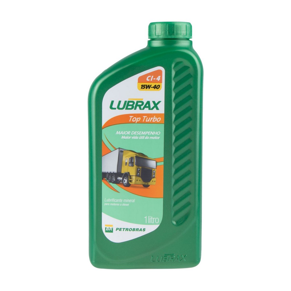 Óleo de Motor Lubrax Top Turbo 15W40 CI4 Mineral 1 Litro Lubrax 01002394