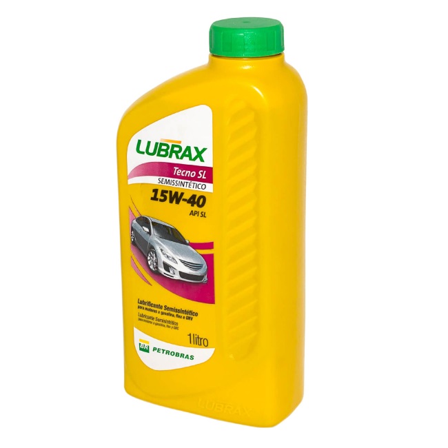Óleo Motor Lubrax 15W40 SLTechno Semissintético 1 Litro Petrobras 01.011.554 Lubrax 1024742