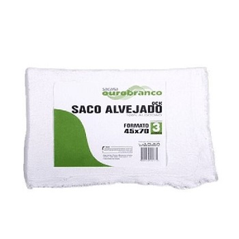 Pano de Chão Saco Alvejado Qck 3 Peças Ouro Branco 3735
