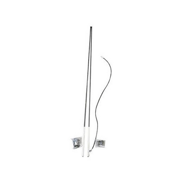 Par de Antena Tradicional para Caminhões Branca DB Acessorios 417088