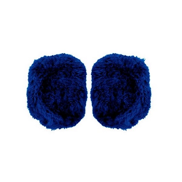 Par de Capa do Pedal de Pelúcia Azul com Espuma Pequena DB Acessorios 435488